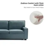 Hearthly Sofa RHS Blue (6)
