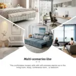 Hearthly Sofa RHS Blue (7)