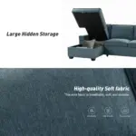 Hearthly Sofa RHS Blue (8)