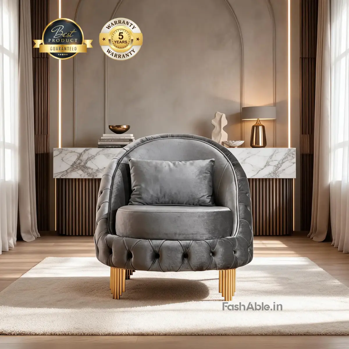 HomzyFurn Sofa Grey (1)