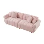 Luxento 3 Seater Sofa Pink (2)