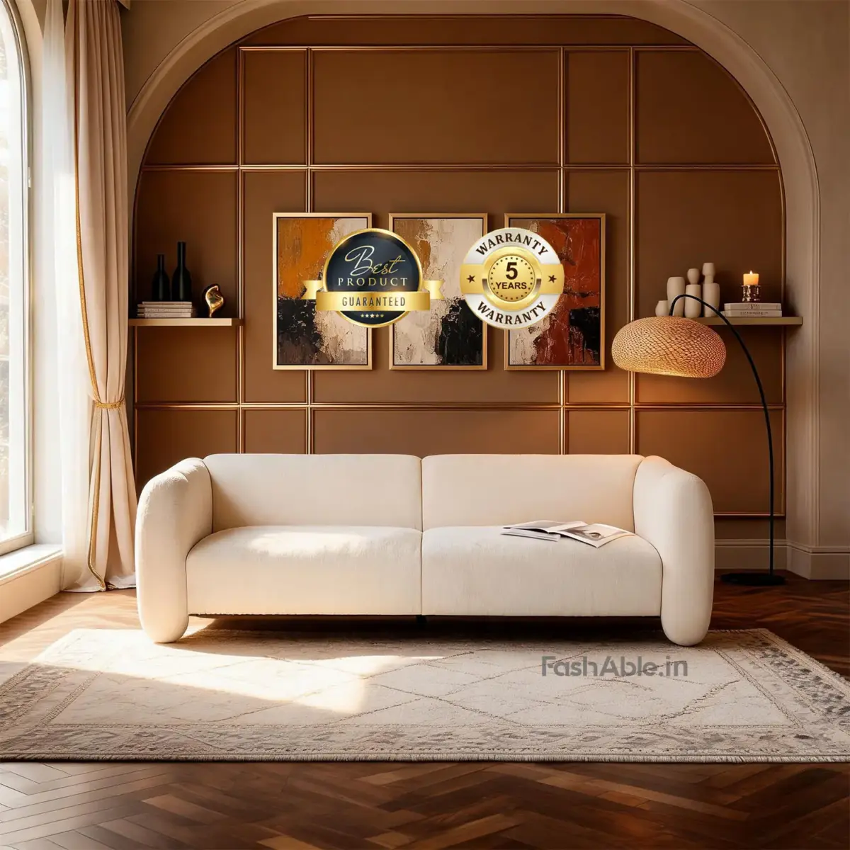 Monvique LXY Sofa Beige 2 Seater
