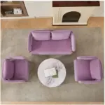 Noida LXY Sofa Set Purple (6)