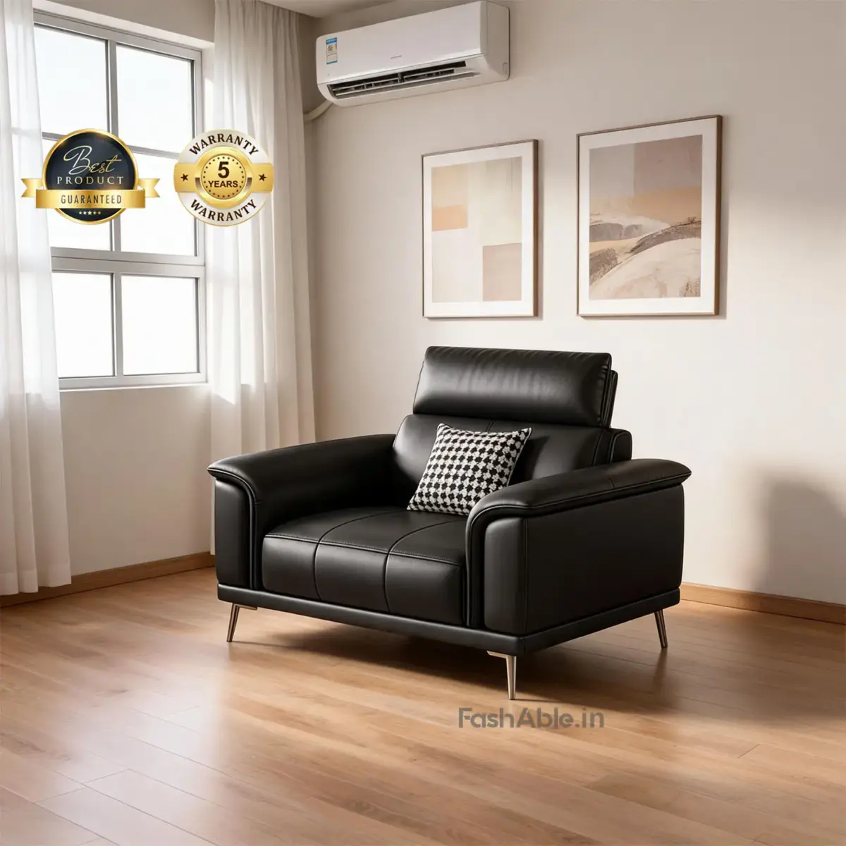 Parvexa LXY Sofa 1 Seater Black