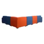 PodiumRest Corner Sofa Blue & Org (6)