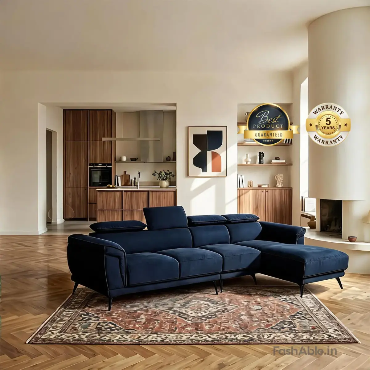 RelaxZone LHS Sofa NBlue (4)