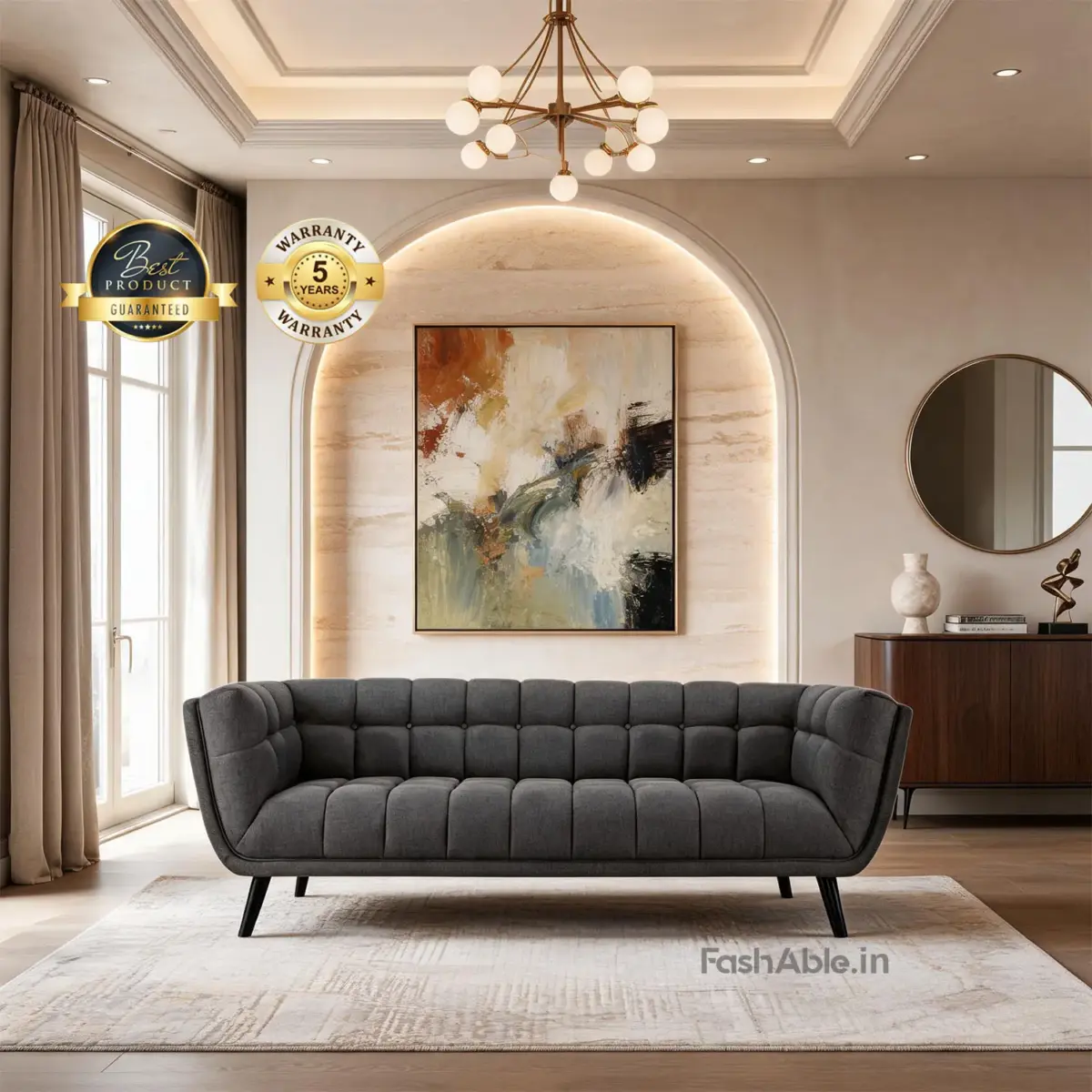 Restic LXY Sofa Grey 2 Seater