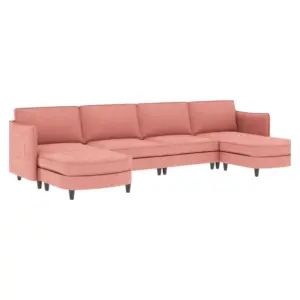 Rhythm L Shape Couch Chaises Sofa 141"