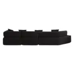 SlateNest Corner Sofa Black (5)