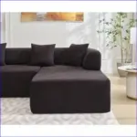 SlateNest Corner Sofa Black (9)