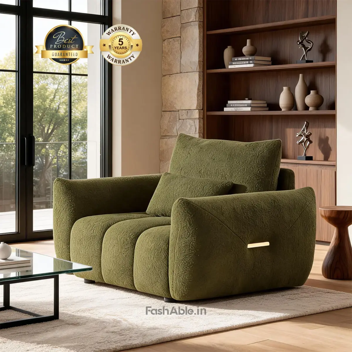 SoloRest LXY Sofa 1 Seater Green