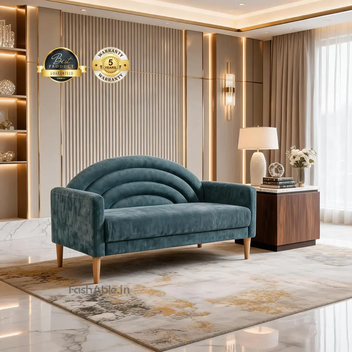 Trickster Sofa 2S Midnight Blue (1)
