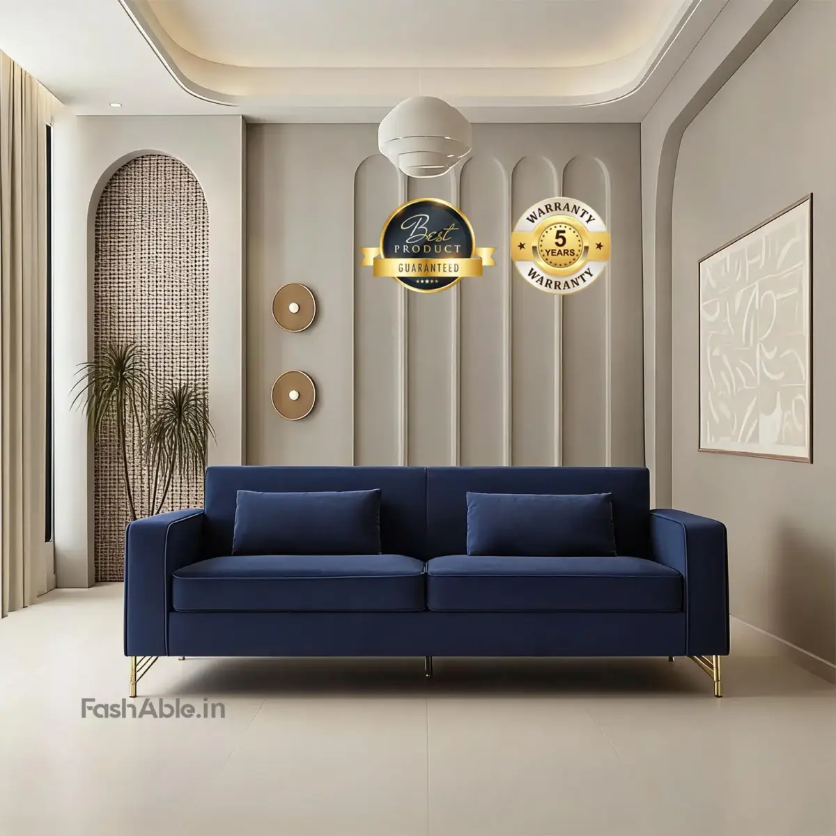 Velluto LXY Sofa Midnight Blue