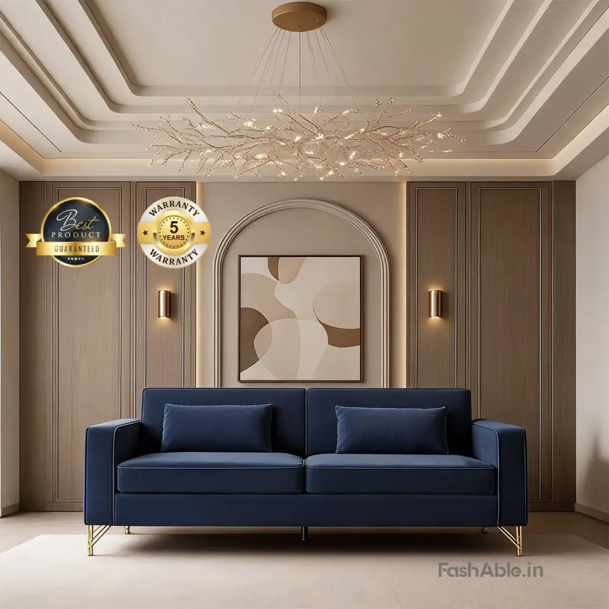 Velluto LXY Sofa Midnight Blue 2 Seater