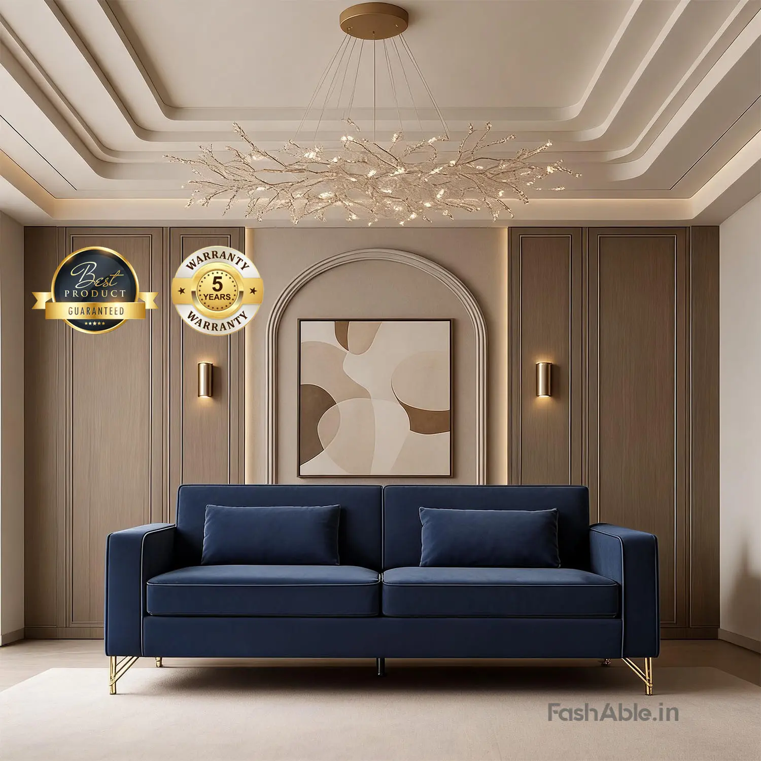 Velluto LXY Sofa Midnight Blue 2 Seater Velluto LXY Sofa Midnight Blue 2 Seater
