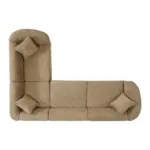 Zurich Corner Sofa Choco Brown (6)
