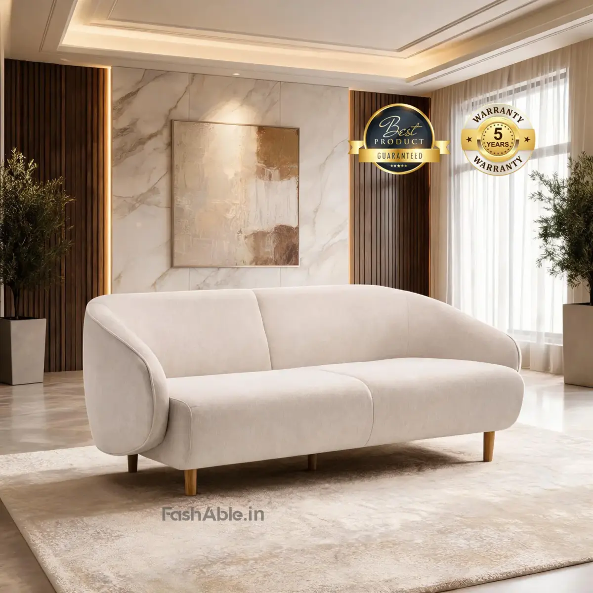 Belluno LXY Sofa Beige 3 Seater
