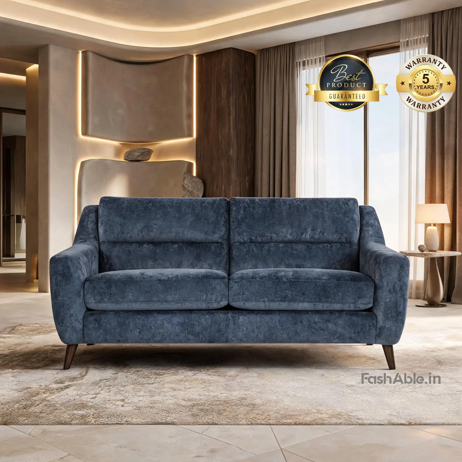 Endzo LXY Sofa Blue (7) 2 Seater Endzo LXY Sofa Blue (7) 2 Seater