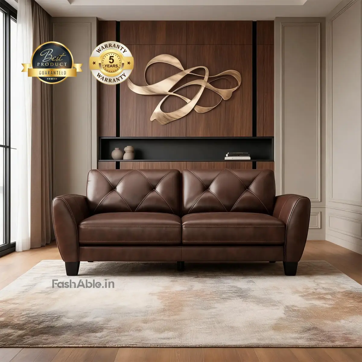 Flowiq Sofa Dbrwn 3S