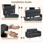 Livesta Sofa Black (5)