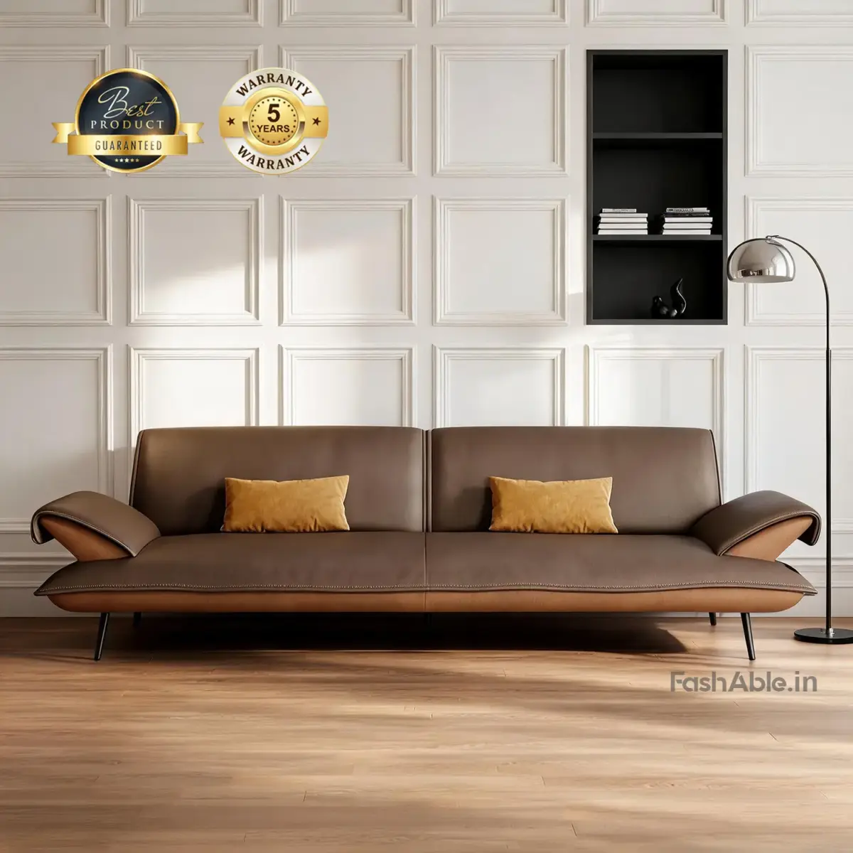 Marshy LXY Sofa Brown 3 Seater