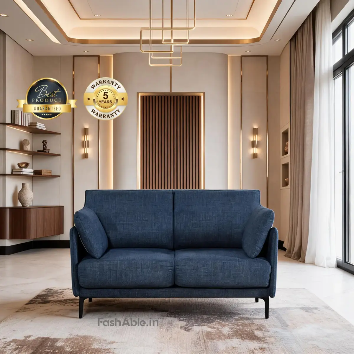 Moonrest Sofa Dark Blue 2 seater