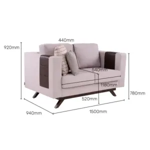 Ornexcomfy Sofa Couch 2 Seater Luxury