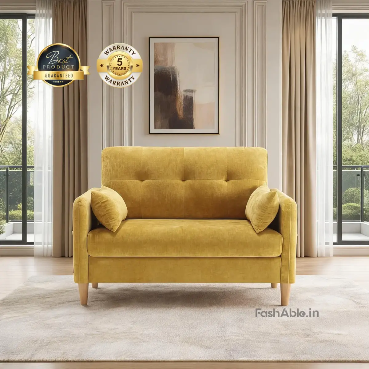 UrbanNest yellow 2 seater
