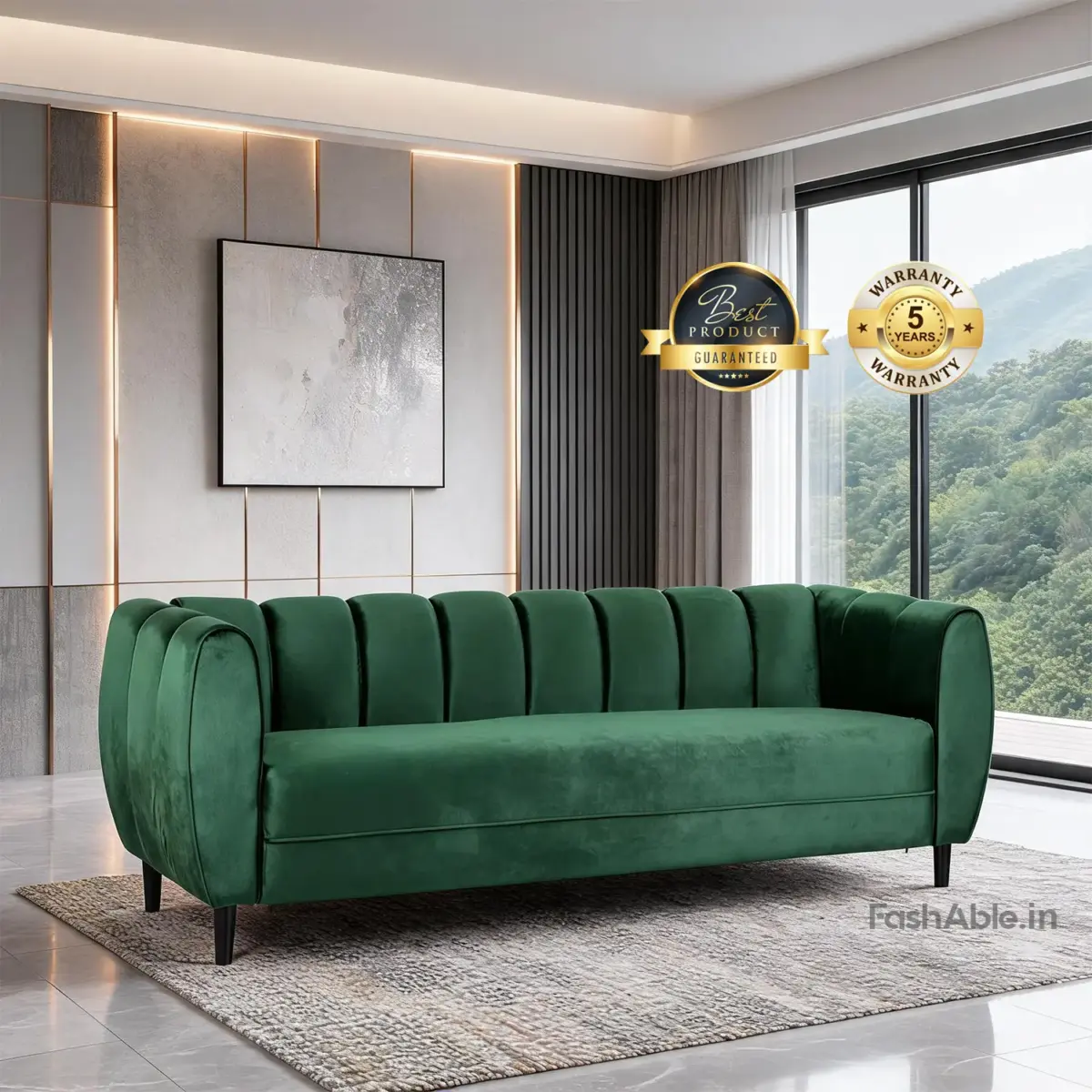Velaro Sofa Green 2 Seater