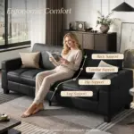 Zerra LXY Sofa Black (2)