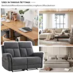 Bellagio Recliner Sofa DGrey (5)