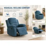 Brelan Recliner Sofa Blue (4)