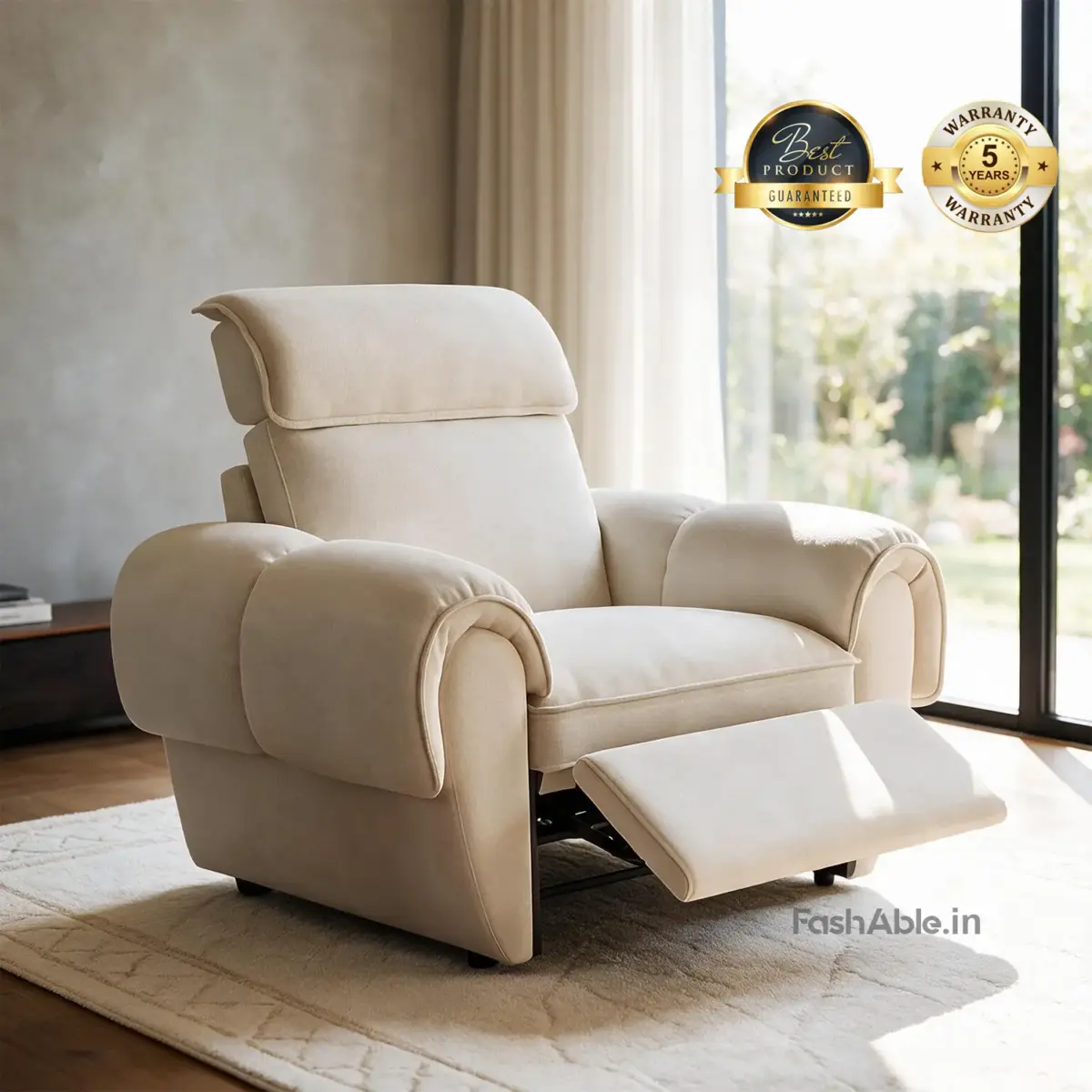 Calixa Recliner Sofa Ivory