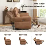 Calmia Recliner Sofa 2S Brown (3)