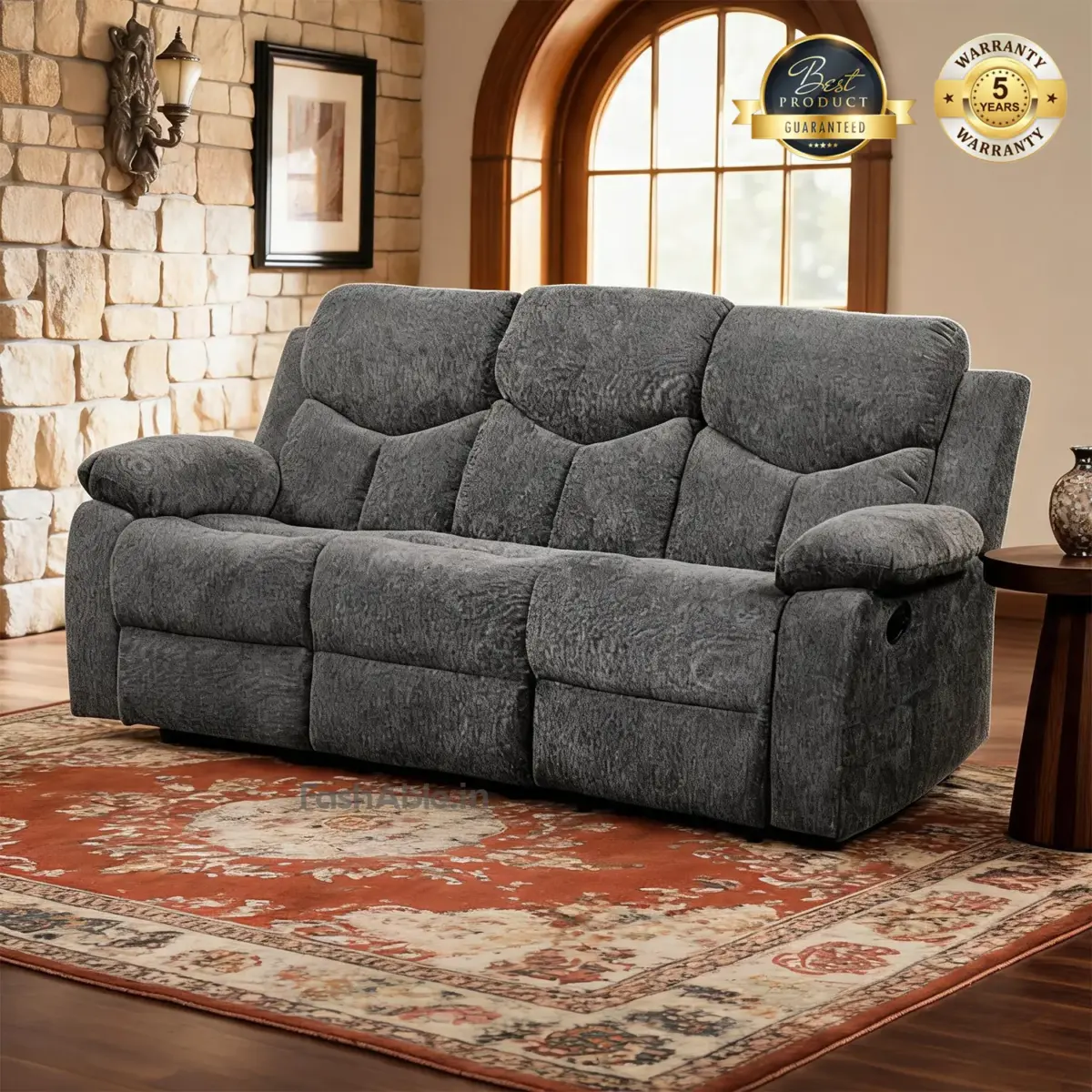 Comfortis Recliner Sofa Grey (1)