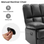 Cozent Recliner Sofa Black (2)