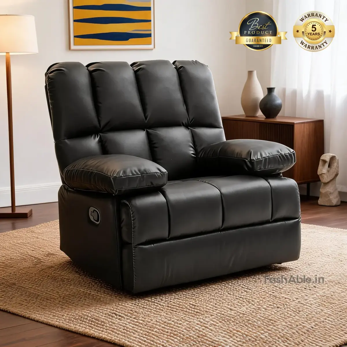 Cozent Recliner Sofa Blk