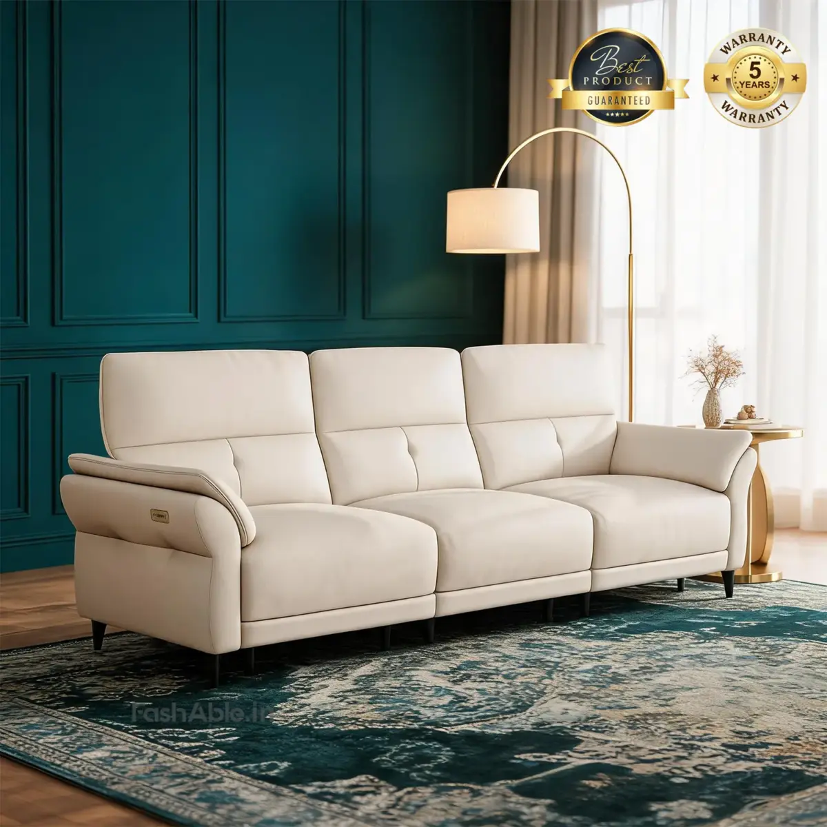 Delvano Recliner Sofa Beige