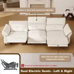Delvano Recliner Sofa Beige (2)