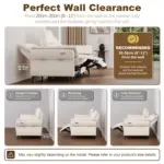 Delvano Recliner Sofa Beige (4)