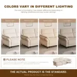 Delvano Recliner Sofa Beige (5)