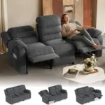 Elune Recliner Sofa DGrey (5)