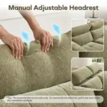 Elvase Recliner Sofa Light Green (10)