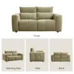 Elvase Recliner Sofa Light Green (9)