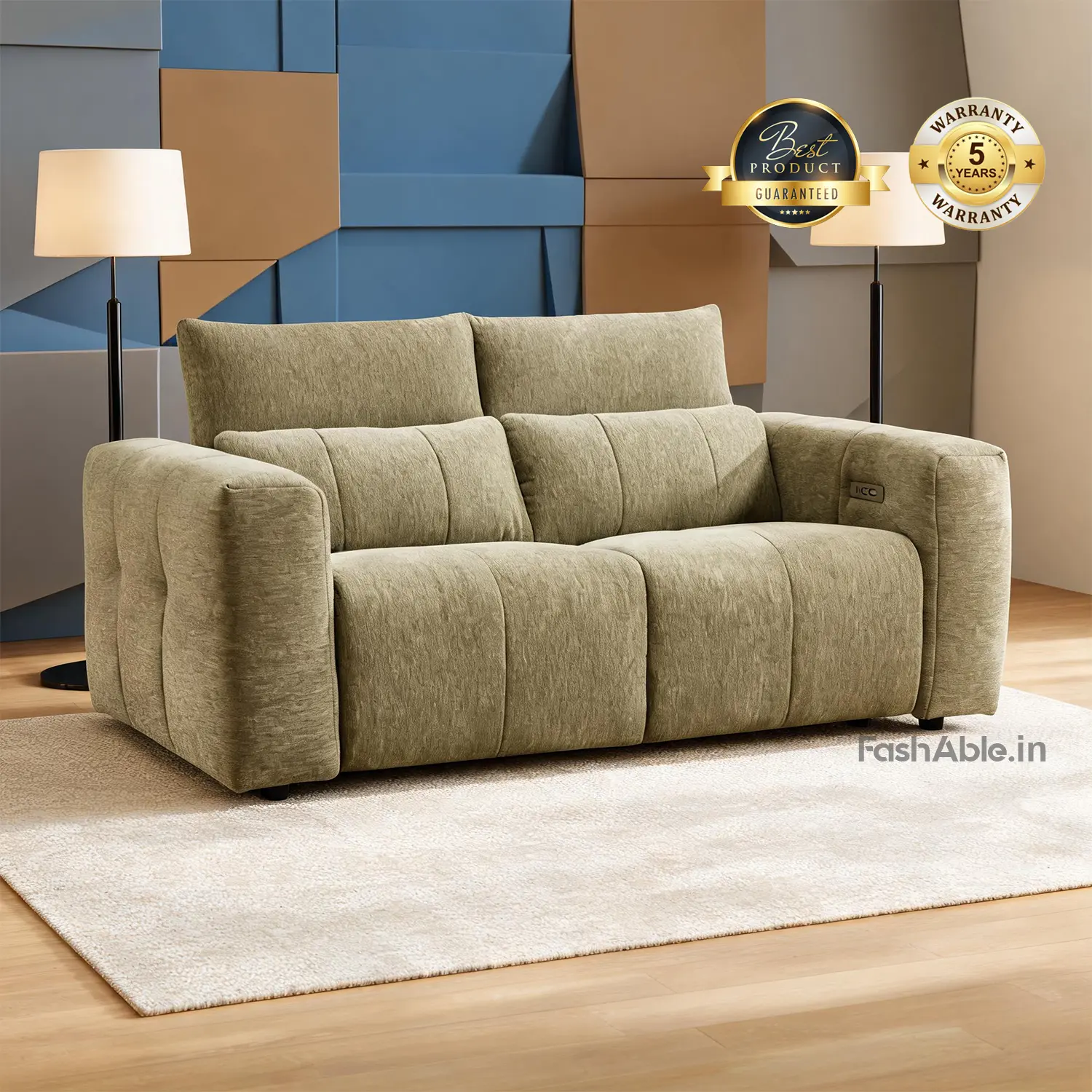 Elvase Recliner Sofa Light Green Elvase Recliner Sofa Light Green