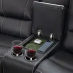 Elviro Recliner Sofa bLACK (1)