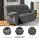 Elvoro Recliner Sofa Dark Grey (5)