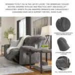 Elvoro Recliner Sofa Dark Grey (6)
