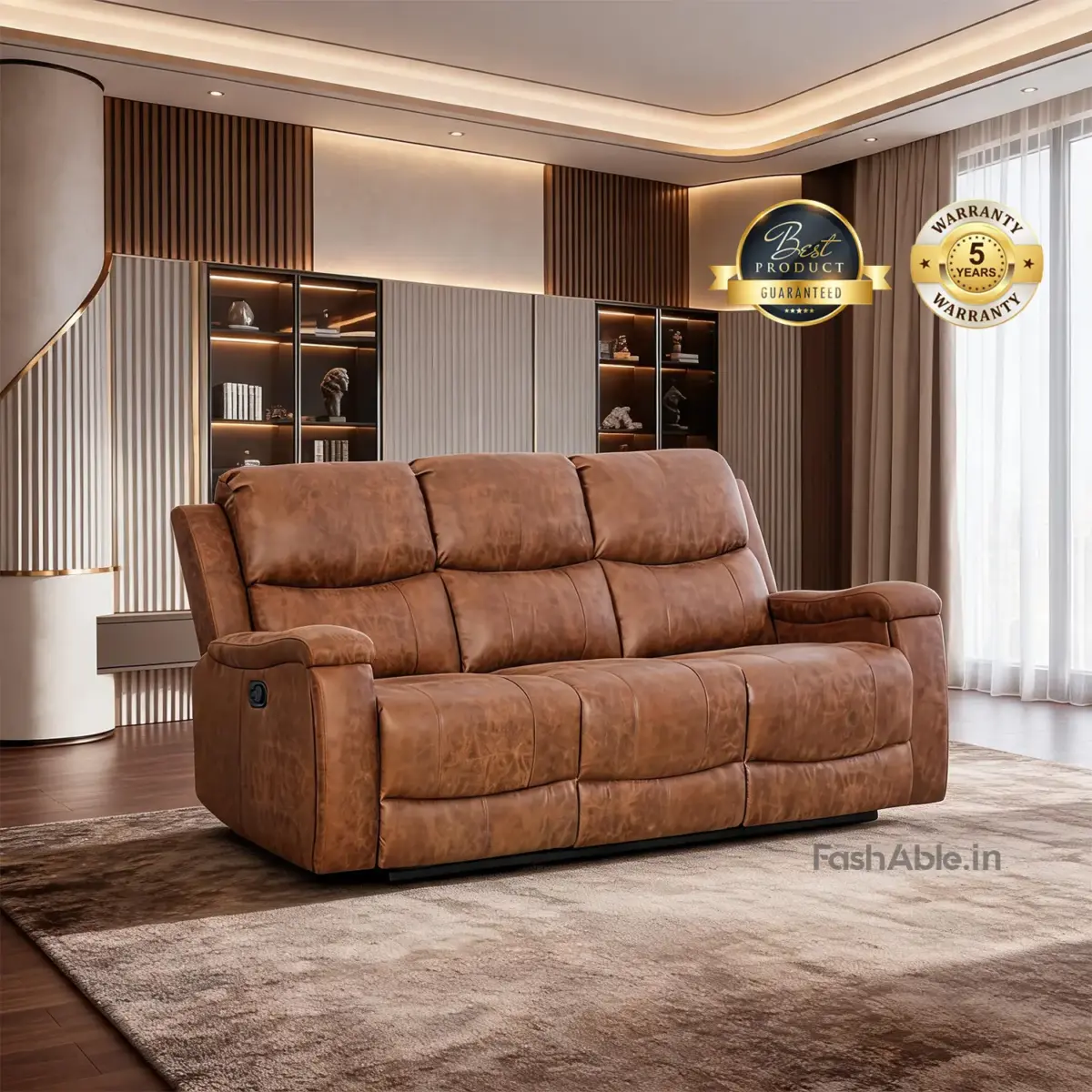 Eminenz Recliner Sofa Brown