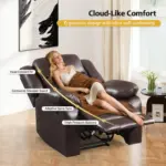 Farenza Recliner Sofa Brown (1)